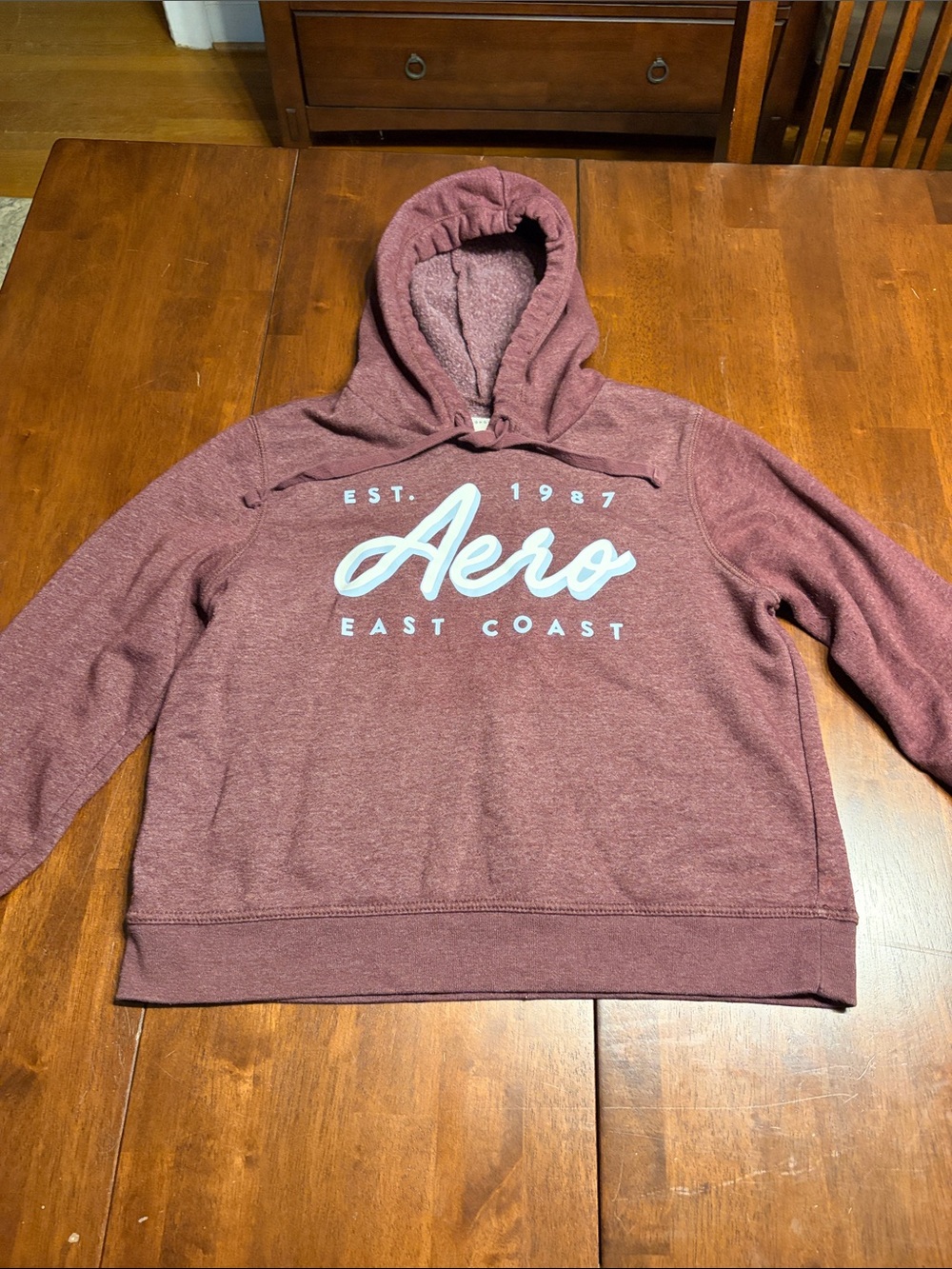 Aeropostale Plush Burgundy Pullover